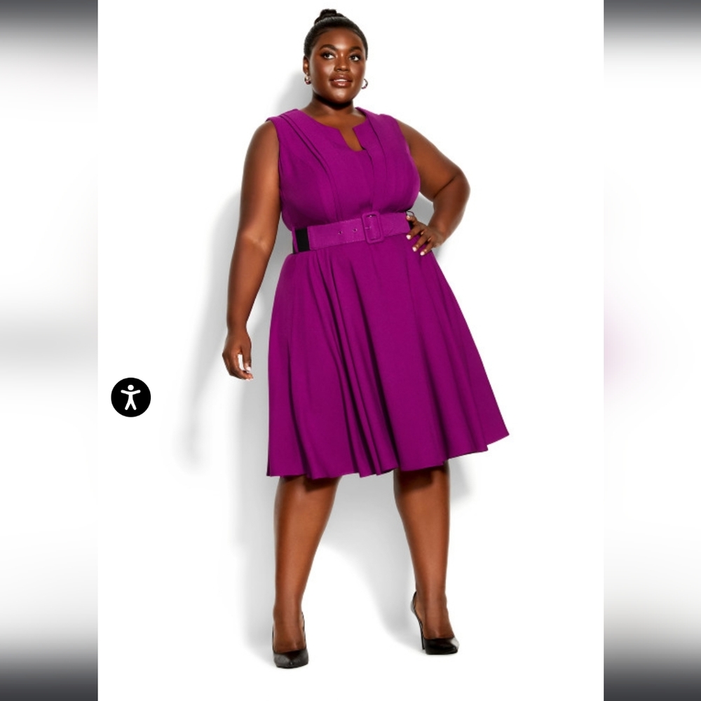 Vintage Veronica Dress-Magenta